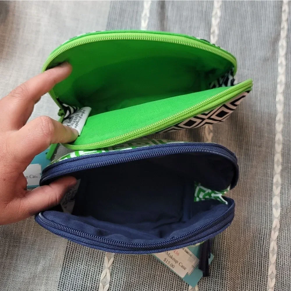 NWT- MALABAR BAY Organic Cotton Makeup Bag Set